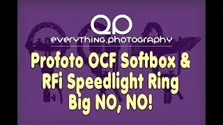 Profoto RFi Speedlight Speed Ring on Profoto OCF Softbox?  Big NO!