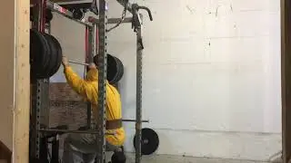 365# Slow descent pause squat + Single