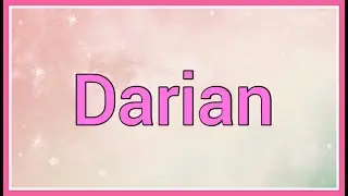 Darian | Name Origin Variations