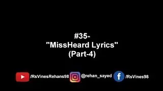 #35- MisheardLyrics Part-4 || #RsVines || #Saaho || #Comedy || #MisheardLyrics