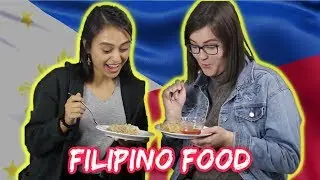 UP students try Filipino food