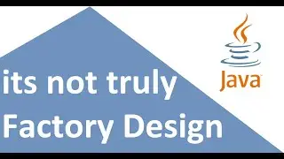 Its Not Truly Factory Design Pattern