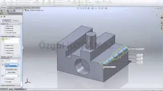 SolidWorks  Fillet variable Kullanımı