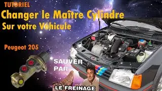 Changer le Maître Cylindre + Faire Purge du Liquide de Frein LE GUIDE COMPLET (Peugeot 205 et autres