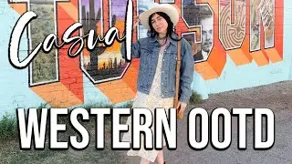 Casual Western OOTD & Colorful Tucson Mural! 