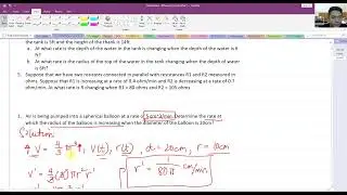 Related Rates - Application of Derivatives | Engr. Yu Jei Abat
