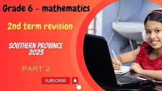 grade 6 maths English medium | grade 6 second term test | education wamh