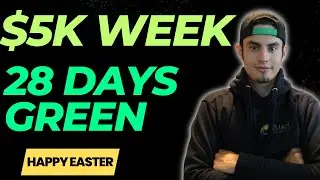 Making $5k Day Trading a Short Week | 28 Day Green Streak | LIVE Trading Recap | $TSLA