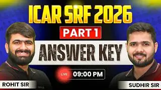 ICAR SRF 2026 Part A Paper Solution | Exam Analysis & Answer Key