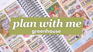 Memory plan with me 🪴 Greenhouse (Plannerface)