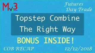 Topstep Trader Combine Futures Mid-market Recap | Profit $20 | 12 Dec 2018