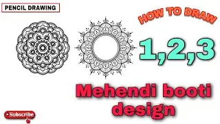 Mehendi Buti Designs | Bunch Mehndi Designs | Draw With Shehzadi