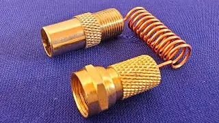 How to make a high quality antenna using an empty sardine can
