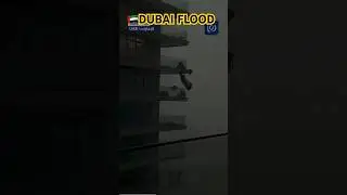 Dubai flood scenes #heavyrain #flood #uae #uaeweather
