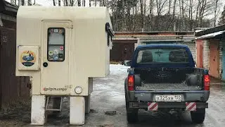 Установка жилого модуля кемпера на пикап. Installation of the camper's  on the pickup.