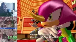 Sonic Heroes - Team Chaotix Speedrun in 57:10