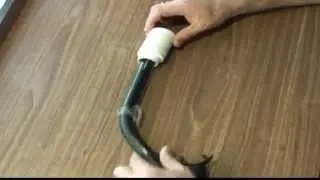 Трубка  подводного охотника , самодельный клапан.