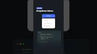 Dropdown menu with CSS & Javascript. Source code link in the comments 🔥
