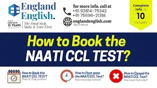 How to Book NAATI CCL Test? | England English