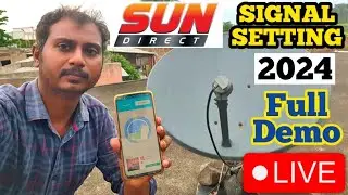 Sun direct signal setting | sun dth | satellite finder mobile app | dth antenna setting app 2024