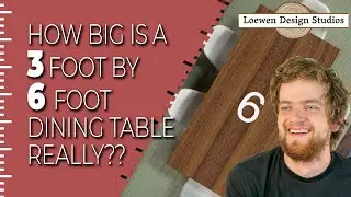 How big is a 3 foot by 6 foot Dining Table?
