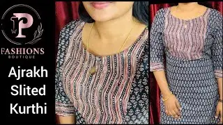 Budget buy Cotton Ajrakh Printed kurti Collection 545/- WhatsApp 👉 7907820952 @rpfashiontech1545