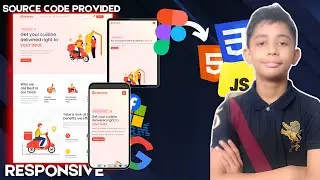 Build a Responsive Food Delivery App | Figma to HTML, CSS, & JavaScript | Source Code Included 2024!