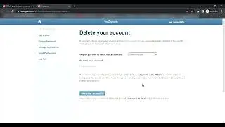 How to delete Instagram Account Permanently (Steps for Windows Laptop)