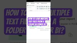 Microsoft Power BI 👉👉 How to load multiple Text Files from a Folder ?   | Power Query ✨✨