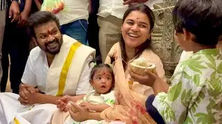 Manchu Manoj with wife bhuma mounika Reddy at ahobilam temple Pooja | Celebrity Arrives