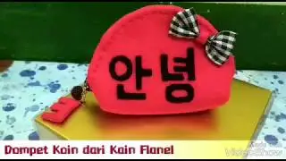 Dompet Koin dari Kain Flanel