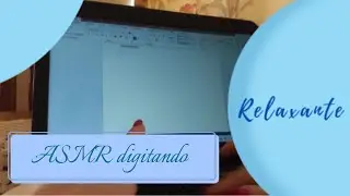 ASMR DIGITANDO NO TECLADO DO NOTEBOOK