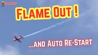 JET ENGINE FLAME OUT ! and AUTO RE-START saves Radio Controlled (RC) Turbine Jet
