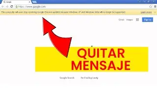 QUITAR MENSAJE DE ACTUALIZACION GOOGLE CHROME WINDOWS 7 Y WINDOWS 8