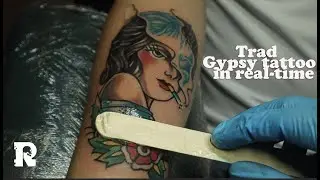 traditional gypsy tattoo in real time video @everyone