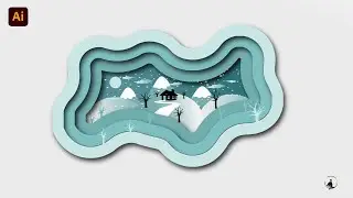 Paper Cut Out Design In Adobe Illustrator 2024 | Tutorial