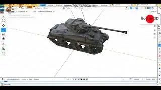 Французский танк (M4 FL-10) 3D Модель