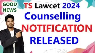 NOTIFICATION RELEASED//TS LAWCET 2024