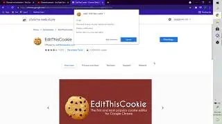 How to access the chrome extension edit this cookie.