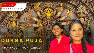 Saptami Vlog  ft. @MyselfShreeja || Durga Puja 2023 || Journey With Bishal ||