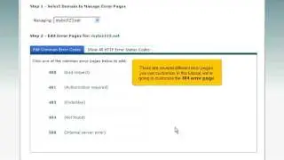 How to create custom error pages in cPanel