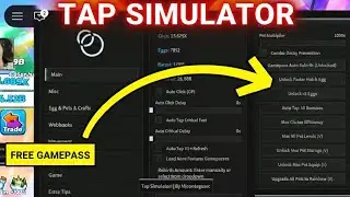 Tap Simulator Script | FREE GAMEPASS | KEYLESS | Auto Click & Auto Hatch