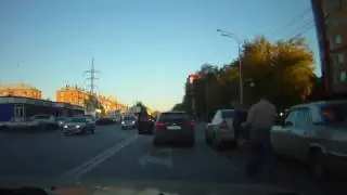 Тюмень  драка на дороге