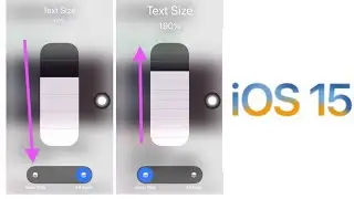 iPhone ios 15 font size (Text size) increase.new feature..2021
