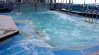 Empress of the Seas- pool closed due to rough seas