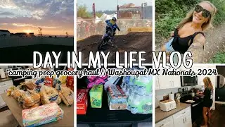 CAMPING PREP & GROCERY HAUL // Washougal Motocross Nationals 2024