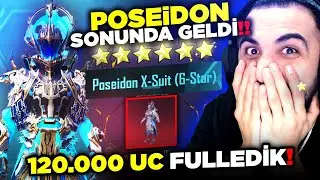 YENİ POSEIDON ZIRH-X GELDİ!! 😮 120.000 UC'YE FULLEDİK! E-F-S-A-N-E!! | PUBG MOBILE