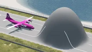 Planes vs Giant Bulge – BeamNG.Drive