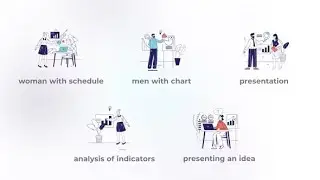 Business process – Flat concepts (MOGRT) Premiere Pro Template Download