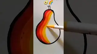 Satisfying colouring 🌈🥑#art #coloring #satisfying #drawing #shorts #trending